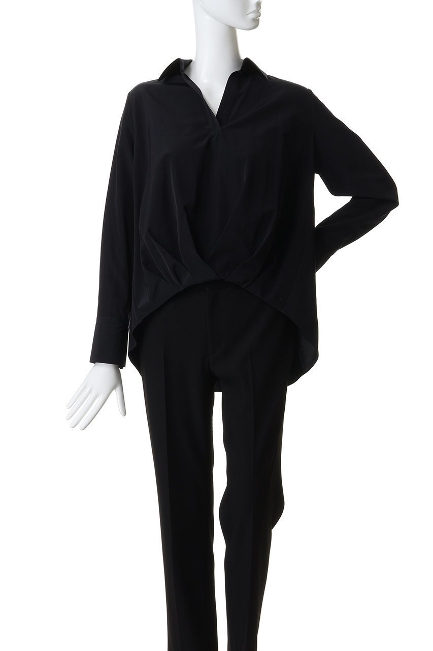 【エムフィル/M Fil】のトリアセテート コットン タイプライター フロントタックブラウス 人気、トレンドファッション・服の通販 founy(ファニー) 　ファッション　Fashion　レディースファッション　Fashion for Women　トップス・カットソー　Cut & Sew Tops　シャツ・ブラウス・オフィスカジュアル　Elegant Blouses & Button-Ups　2026年　2026　カフス　Cuff Design　スリーブ　Sleeve, Long Sleeve / Short Sleeve　タイプライター　Typewriter Fabric, Crisp Cotton　フォルム　Silhouette, Form　ロング　Long, Long-Length　夏　Summer　春　Spring　S/S・春夏　SS, Spring/Summer, Warm Season　other-2|ID: prp329100004784694 ipo3291000000035838933