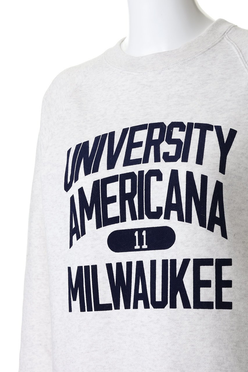 【アメリカーナ/Americana】のボリュームスリーブクルースウェット 人気、トレンドファッション・服の通販 founy(ファニー) 　ファッション　Fashion　レディースファッション　Fashion for Women　トップス・カットソー　Cut & Sew Tops　シャツ・ブラウス・オフィスカジュアル　Elegant Blouses & Button-Ups　レディースパーカー・カジュアルフーディー　Casual Hoodies & Sweatshirts　ロングTシャツ・Tシャツ　Longline T-Shirts & Tees　スウェット・クルーネックトップス　Sweatshirts & Crewnecks / Relaxed Fit Sweat Tops　カットソー・ベーシックTシャツ　Cut-and-Sewn Tops / Stretch Tees & Basics　ボリューム袖・フリルスリーブブラウス　Voluminous & Ruffle Sleeves / Puffy Sleeve Tops　スリーブ　Sleeve, Long Sleeve / Short Sleeve　デニム　Denim, Jeans Material　フロント　Front, Front Design　ロング　Long, Long-Length　新作・新入荷　New Arrivals / New In　other-5|ID: prp329100004784701 ipo3291000000034735106