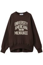 【アメリカーナ/Americana】のボリュームスリーブクルースウェット 人気、トレンドファッション・服の通販 founy(ファニー) ファッション Fashion レディースファッション Fashion for Women トップス・カットソー Cut & Sew Tops シャツ・ブラウス・オフィスカジュアル Elegant Blouses & Button-Ups レディースパーカー・カジュアルフーディー Casual Hoodies & Sweatshirts ロングTシャツ・Tシャツ Longline T-Shirts & Tees スウェット・クルーネックトップス Sweatshirts & Crewnecks / Relaxed Fit Sweat Tops カットソー・ベーシックTシャツ Cut-and-Sewn Tops / Stretch Tees & Basics ボリューム袖・フリルスリーブブラウス Voluminous & Ruffle Sleeves / Puffy Sleeve Tops スリーブ Sleeve, Long Sleeve / Short Sleeve デニム Denim, Jeans Material フロント Front, Front Design ロング Long, Long-Length thumbnail ダークブラウン|ID: prp329100004784701 ipo3291000000036073379