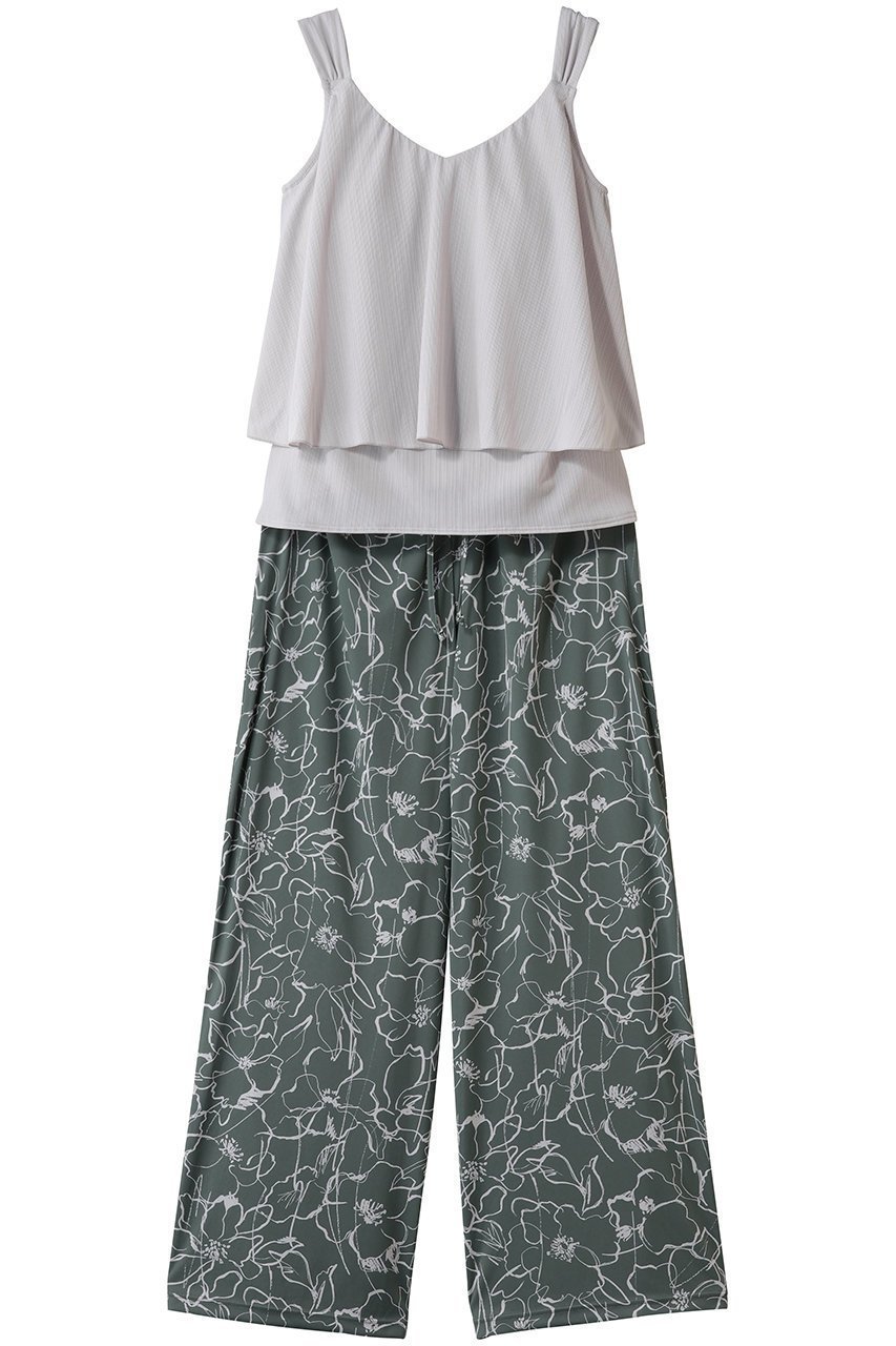 【コーラルヴェール/Coral Veil】のロングパンツセット インテリア・キッズ・メンズ・レディースファッション・服の通販 founy(ファニー) 　ファッション　Fashion　レディースファッション　Fashion for Women　水着　Swimwear　レディース水着・ビーチウェア　Swimwear & Beachwear　2026年　2026　ショーツ　Shorts, Short Pants　スポーツ　Sports, Activewear　セットアップ　Set-Up, Coordinated Outfit　ビーチ　Beach, Seaside　フラワー　Flower, Floral　モダン　Modern, Contemporary　ロング　Long, Long-Length　夏　Summer　春　Spring　S/S・春夏　SS, Spring/Summer, Warm Season　水着　Swimsuit, Swimwear　グレー9M/11L|ID: prp329100004784703 ipo3291000000034735110