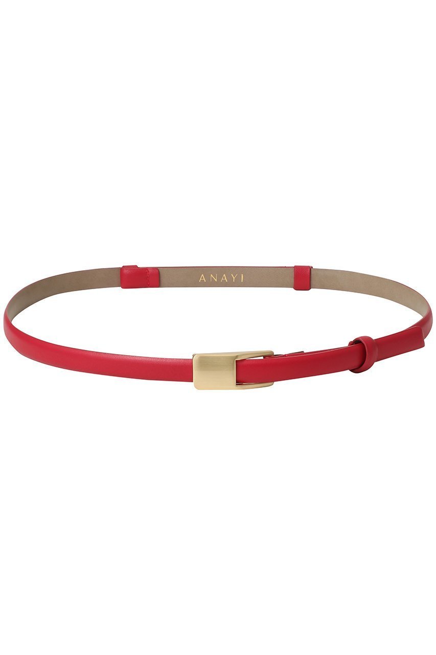 【アナイ/ANAYI】のプレートバックルスライドBELT インテリア・キッズ・メンズ・レディースファッション・服の通販 founy(ファニー) ファッション Fashion レディースファッション Fashion for Women バッグ Bags ベルト&ウエストマーク Belts & Waist Accessories 2026年 2026 なめらか Smooth, Silky Texture アクセサリー Fashion Accessories シンプル Simple, Minimal スクエア Square, Square Shape プレート Plate, Dish モダン Modern, Contemporary エレガント 上品 Elegant 夏 Summer 春 Spring S/S・春夏 SS, Spring/Summer, Warm Season 羽織 Haori, Light Jacket レッド|ID: prp329100004784708 ipo3291000000035838957