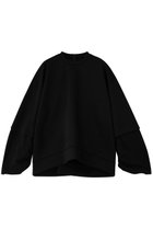 【ナゴンスタンス/nagonstans】のvolume pullover 人気、トレンドファッション・服の通販 founy(ファニー) ファッション Fashion レディースファッション Fashion for Women トップス・カットソー Cut & Sew Tops シャツ・ブラウス・オフィスカジュアル Elegant Blouses & Button-Ups ロングTシャツ・Tシャツ Longline T-Shirts & Tees カジュアルプルオーバー・ニットトップス Pullovers & Knit Tops / Casual Pullovers カットソー・ベーシックTシャツ Cut-and-Sewn Tops / Stretch Tees & Basics スリーブ Sleeve, Long Sleeve / Short Sleeve ミックス Mix, Mixed Style ルーズ Loose, Oversized ロング Long, Long-Length ワイド Wide, Wide Fit thumbnail Black|ID: prp329100004786991 ipo3291000000036692745