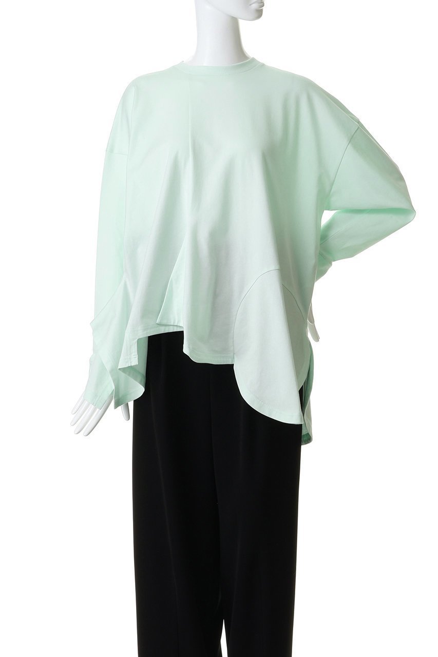 【エンフォルド/ENFOLD】のPLATE LONG-SLEEVE T-SHIRT 人気、トレンドファッション・服の通販 founy(ファニー) ファッション Fashion レディースファッション Fashion for Women トップス・カットソー Cut & Sew Tops シャツ・ブラウス・オフィスカジュアル Elegant Blouses & Button-Ups ロングTシャツ・Tシャツ Longline T-Shirts & Tees カットソー・ベーシックTシャツ Cut-and-Sewn Tops / Stretch Tees & Basics 2026年 2026 スリーブ Sleeve, Long Sleeve / Short Sleeve ドレープ Drape, Draping Fabric プレート Plate, Dish ベビー Baby, Babywear モチーフ Motif, Design Theme ロング Long, Long-Length 今季 This Season, Current Season 夏 Summer 春 Spring S/S・春夏 SS, Spring/Summer, Warm Season other-2|ID: prp329100004787004 ipo3291000000036244840