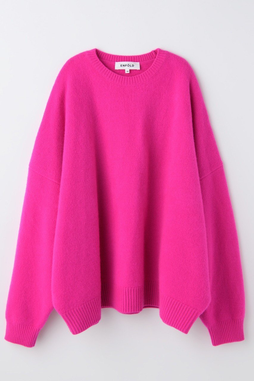 【エンフォルド/ENFOLD】のWIDE DOLMAN PULLOVER インテリア・キッズ・メンズ・レディースファッション・服の通販 founy(ファニー) 　ファッション　Fashion　レディースファッション　Fashion for Women　トップス・カットソー　Cut & Sew Tops　ニット　Knit Tops & Sweaters　カジュアルプルオーバー・ニットトップス　Pullovers & Knit Tops / Casual Pullovers　2026年　2026　おすすめ　Recommended / Our Picks　ベーシック　Basic, Essential　マフラー　Scarf, Muffler　ワイド　Wide, Wide Fit　エレガント 上品　Elegant　冬　Winter / This Winter　夏　Summer　春　Spring　S/S・春夏　SS, Spring/Summer, Warm Season　ピンク|ID: prp329100004787007 ipo3291000000036137751