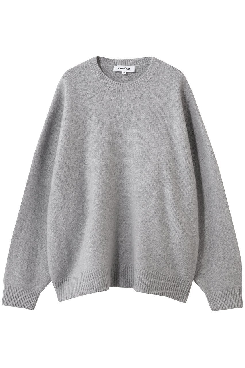 【エンフォルド/ENFOLD】のWIDE DOLMAN PULLOVER インテリア・キッズ・メンズ・レディースファッション・服の通販 founy(ファニー) 　ファッション　Fashion　レディースファッション　Fashion for Women　トップス・カットソー　Cut & Sew Tops　ニット　Knit Tops & Sweaters　カジュアルプルオーバー・ニットトップス　Pullovers & Knit Tops / Casual Pullovers　2026年　2026　おすすめ　Recommended / Our Picks　ベーシック　Basic, Essential　マフラー　Scarf, Muffler　ワイド　Wide, Wide Fit　エレガント 上品　Elegant　冬　Winter / This Winter　夏　Summer　春　Spring　S/S・春夏　SS, Spring/Summer, Warm Season　トップグレー|ID: prp329100004787007 ipo3291000000036137752