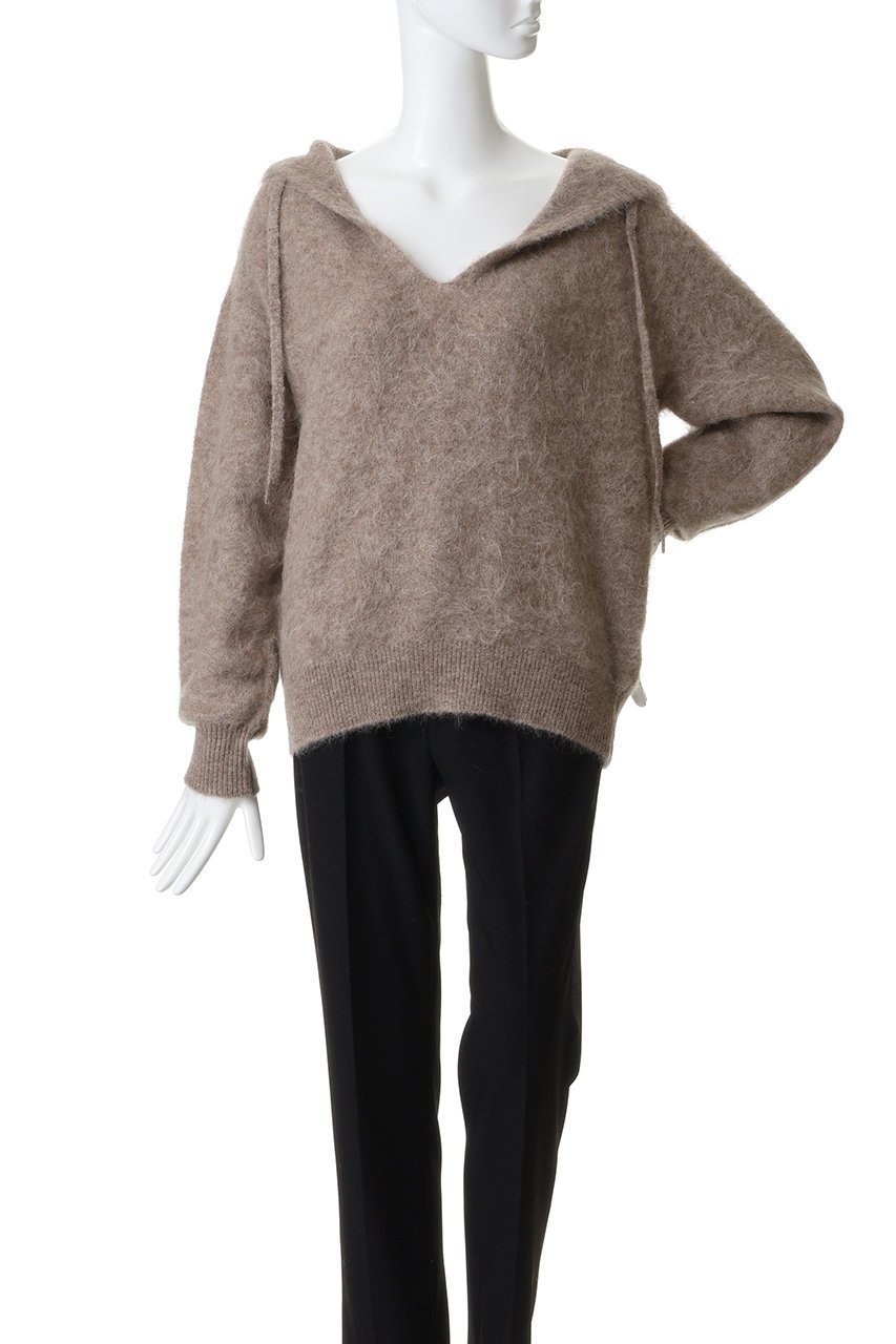 【プレインピープル/PLAIN PEOPLE】のアルパカナイロンニットフーディー 人気、トレンドファッション・服の通販 founy(ファニー) 　ファッション　Fashion　レディースファッション　Fashion for Women　トップス・カットソー　Cut & Sew Tops　ニット　Knit Tops & Sweaters　レディースパーカー・カジュアルフーディー　Casual Hoodies & Sweatshirts　2026年　2026　おすすめ　Recommended / Our Picks　サテン　Satin, Glossy Fabric　ハイネック　High Neck, Mock Neck　パーカー　Hoodie, Parka　冬　Winter / This Winter　夏　Summer　春　Spring　S/S・春夏　SS, Spring/Summer, Warm Season　other-2|ID: prp329100004787010 ipo3291000000034744999