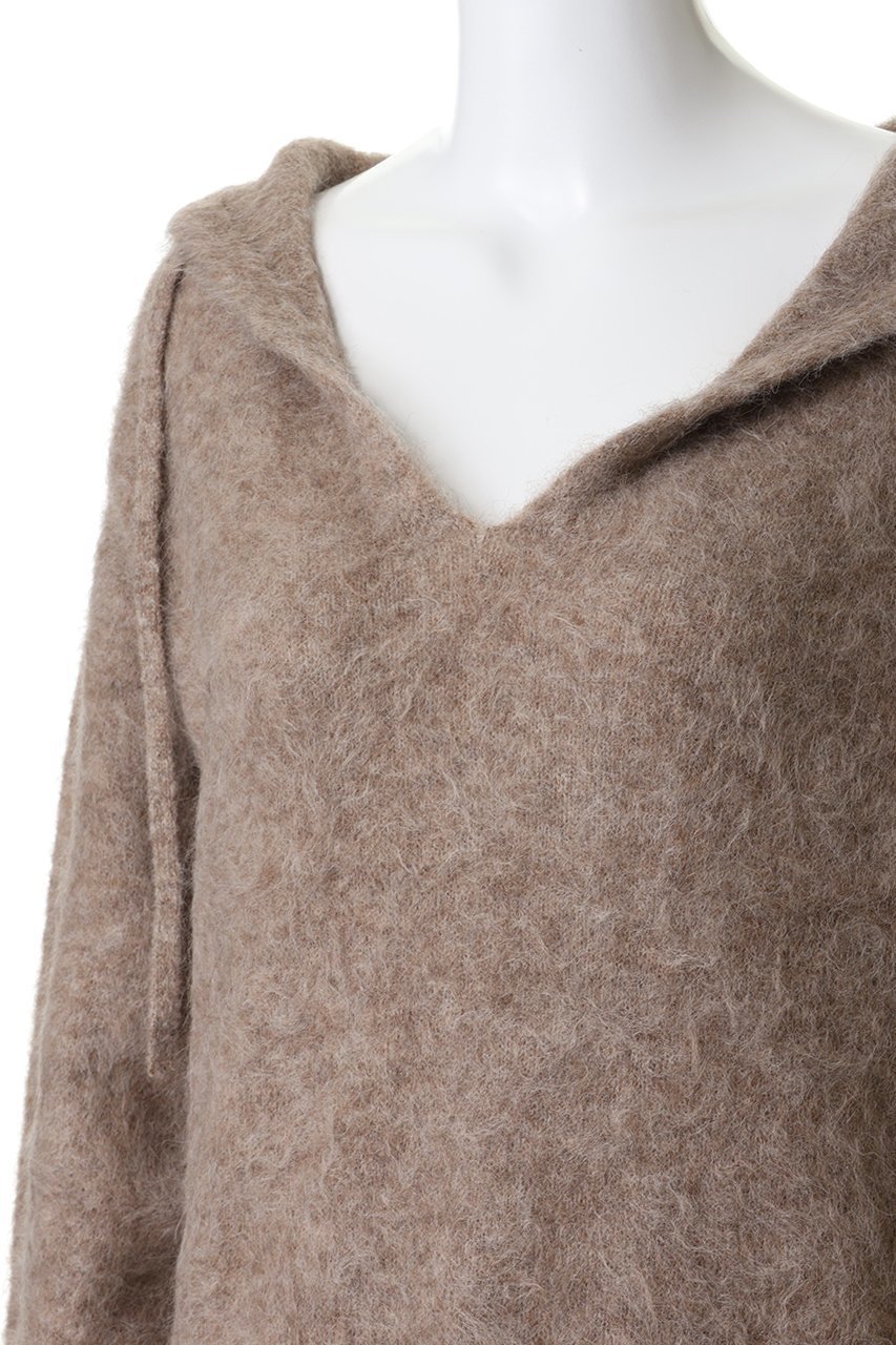 【プレインピープル/PLAIN PEOPLE】のアルパカナイロンニットフーディー 人気、トレンドファッション・服の通販 founy(ファニー) 　ファッション　Fashion　レディースファッション　Fashion for Women　トップス・カットソー　Cut & Sew Tops　ニット　Knit Tops & Sweaters　レディースパーカー・カジュアルフーディー　Casual Hoodies & Sweatshirts　2026年　2026　おすすめ　Recommended / Our Picks　サテン　Satin, Glossy Fabric　ハイネック　High Neck, Mock Neck　パーカー　Hoodie, Parka　冬　Winter / This Winter　夏　Summer　春　Spring　S/S・春夏　SS, Spring/Summer, Warm Season　other-5|ID: prp329100004787010 ipo3291000000036137768