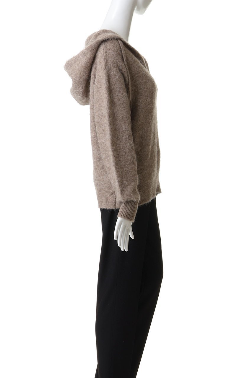 【プレインピープル/PLAIN PEOPLE】のアルパカナイロンニットフーディー 人気、トレンドファッション・服の通販 founy(ファニー) 　ファッション　Fashion　レディースファッション　Fashion for Women　トップス・カットソー　Cut & Sew Tops　ニット　Knit Tops & Sweaters　レディースパーカー・カジュアルフーディー　Casual Hoodies & Sweatshirts　おすすめ　Recommended / Our Picks　サテン　Satin, Glossy Fabric　ハイネック　High Neck, Mock Neck　パーカー　Hoodie, Parka　冬　Winter / This Winter　other-3|ID: prp329100004787010 ipo3291000000036949928