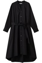 【プレインピープル/PLAIN PEOPLE】の開襟シャツワンピース ブラック|ID: prp329100004787014 ipo3291000000036949937