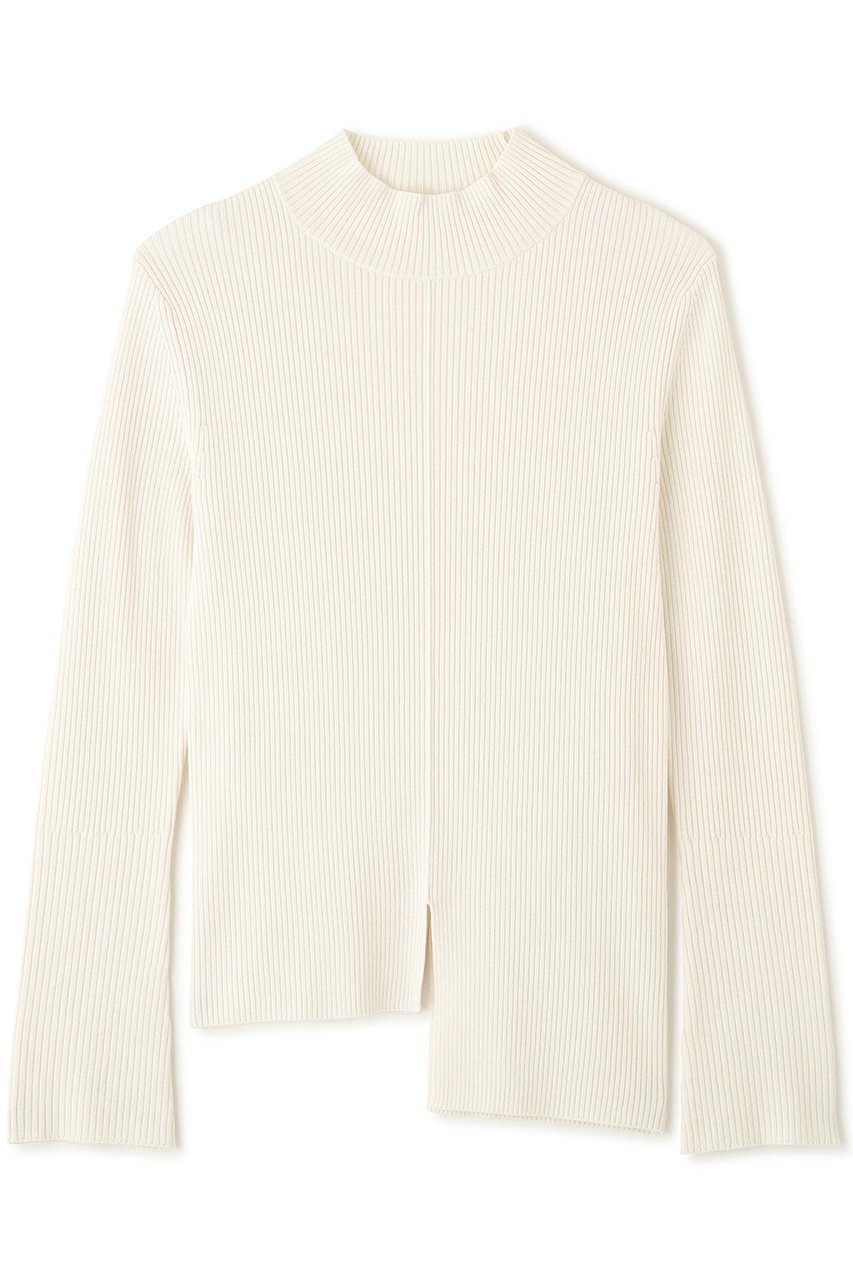 【アドーア/ADORE】のダブルリブニット インテリア・キッズ・メンズ・レディースファッション・服の通販 founy(ファニー) 　ファッション　Fashion　レディースファッション　Fashion for Women　トップス・カットソー　Cut & Sew Tops　ニット　Knit Tops & Sweaters　カジュアルプルオーバー・ニットトップス　Pullovers & Knit Tops / Casual Pullovers　アシンメトリー　Asymmetrical Style　エレガント 上品　Elegant　新作・新入荷　New Arrivals / New In　ホワイト|ID: prp329100004789306 ipo3291000000034754919