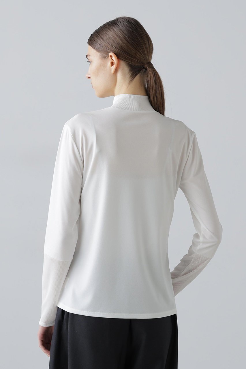 【アドーア/ADORE】のハイツイストスムーストップス 人気、トレンドファッション・服の通販 founy(ファニー) ファッション Fashion レディースファッション Fashion for Women トップス・カットソー Cut & Sew Tops シャツ・ブラウス・オフィスカジュアル Elegant Blouses & Button-Ups ロングTシャツ・Tシャツ Longline T-Shirts & Tees カットソー・ベーシックTシャツ Cut-and-Sewn Tops / Stretch Tees & Basics シンプル Simple, Minimal スリーブ Sleeve, Long Sleeve / Short Sleeve ダブル Double, Double-Breasted テレコ Ribbed, Rib Stitch ロング Long, Long-Length エレガント 上品 Elegant 新作・新入荷 New Arrivals / New In other-5|ID: prp329100004789307 ipo3291000000034754933