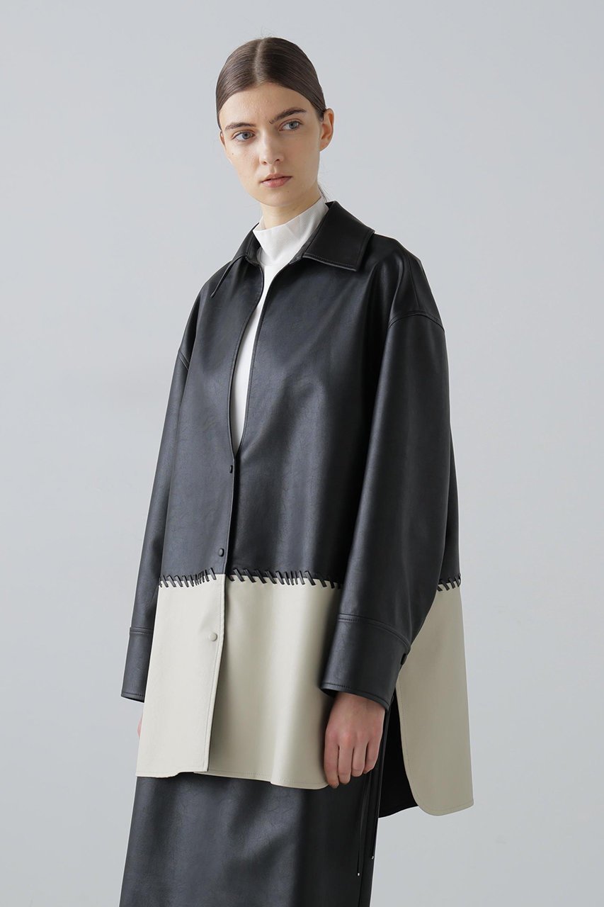 【アドーア/ADORE】のレースアップフェイクレザージャケット 人気、トレンドファッション・服の通販 founy(ファニー) 　ファッション　Fashion　レディースファッション　Fashion for Women　アウター　Coat / Outerwear Collection　レディースジャケット・軽アウター　Jackets　おすすめ　Recommended / Our Picks　ジャケット　Jacket, Outerwear　セットアップ　Set-Up, Coordinated Outfit　フェミニン　Feminine, Girly　ボンディング　Bonding, Bonded Fabric　新作・新入荷　New Arrivals / New In　other-5|ID: prp329100004789309 ipo3291000000034754952