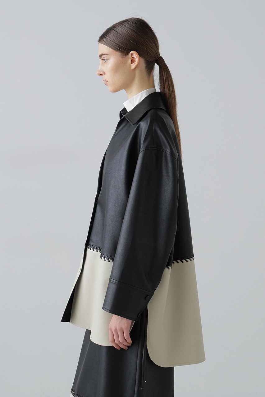 【アドーア/ADORE】のレースアップフェイクレザージャケット 人気、トレンドファッション・服の通販 founy(ファニー) 　ファッション　Fashion　レディースファッション　Fashion for Women　アウター　Coat / Outerwear Collection　レディースジャケット・軽アウター　Jackets　おすすめ　Recommended / Our Picks　ジャケット　Jacket, Outerwear　セットアップ　Set-Up, Coordinated Outfit　フェミニン　Feminine, Girly　ボンディング　Bonding, Bonded Fabric　新作・新入荷　New Arrivals / New In　other-6|ID: prp329100004789309 ipo3291000000034754953