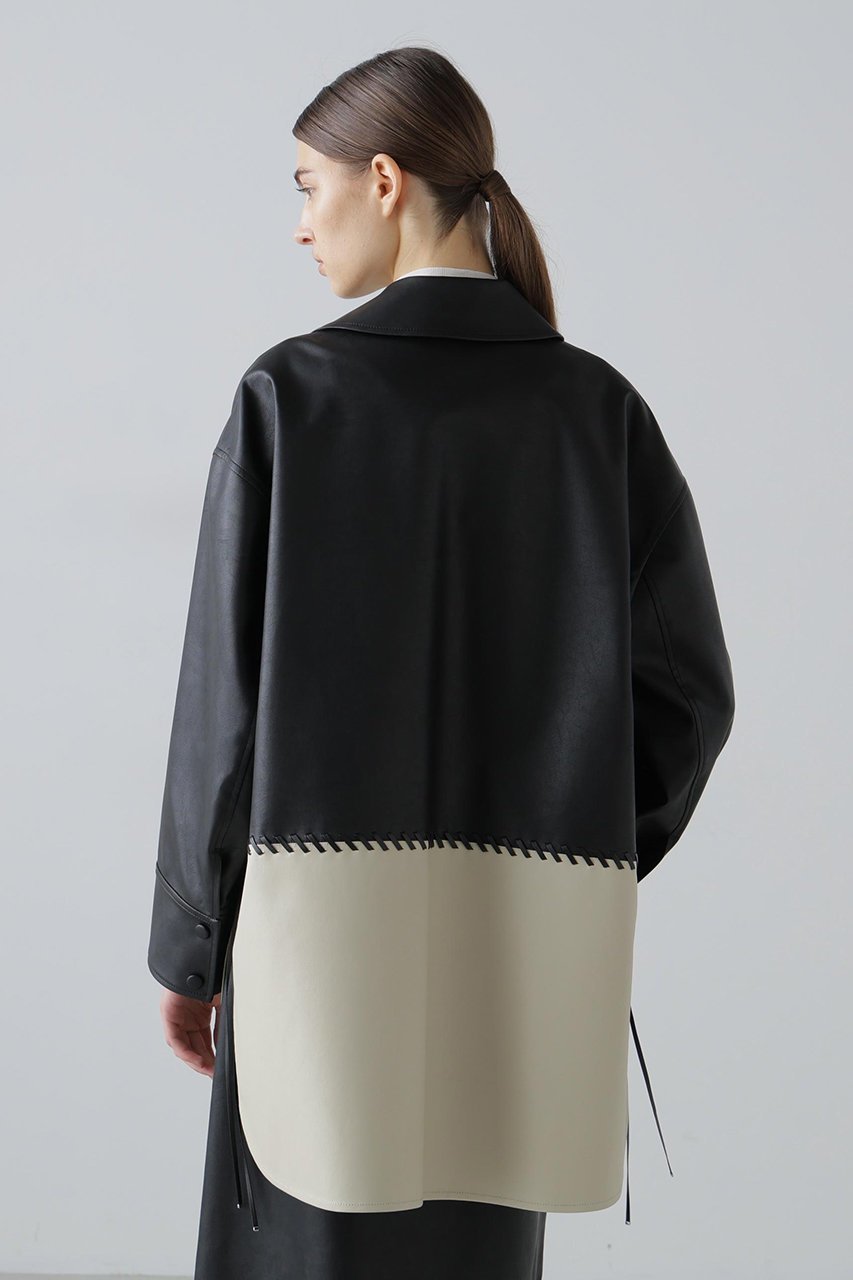 【アドーア/ADORE】のレースアップフェイクレザージャケット 人気、トレンドファッション・服の通販 founy(ファニー) 　ファッション　Fashion　レディースファッション　Fashion for Women　アウター　Coat / Outerwear Collection　レディースジャケット・軽アウター　Jackets　おすすめ　Recommended / Our Picks　ジャケット　Jacket, Outerwear　セットアップ　Set-Up, Coordinated Outfit　フェミニン　Feminine, Girly　ボンディング　Bonding, Bonded Fabric　新作・新入荷　New Arrivals / New In　other-7|ID: prp329100004789309 ipo3291000000034754954