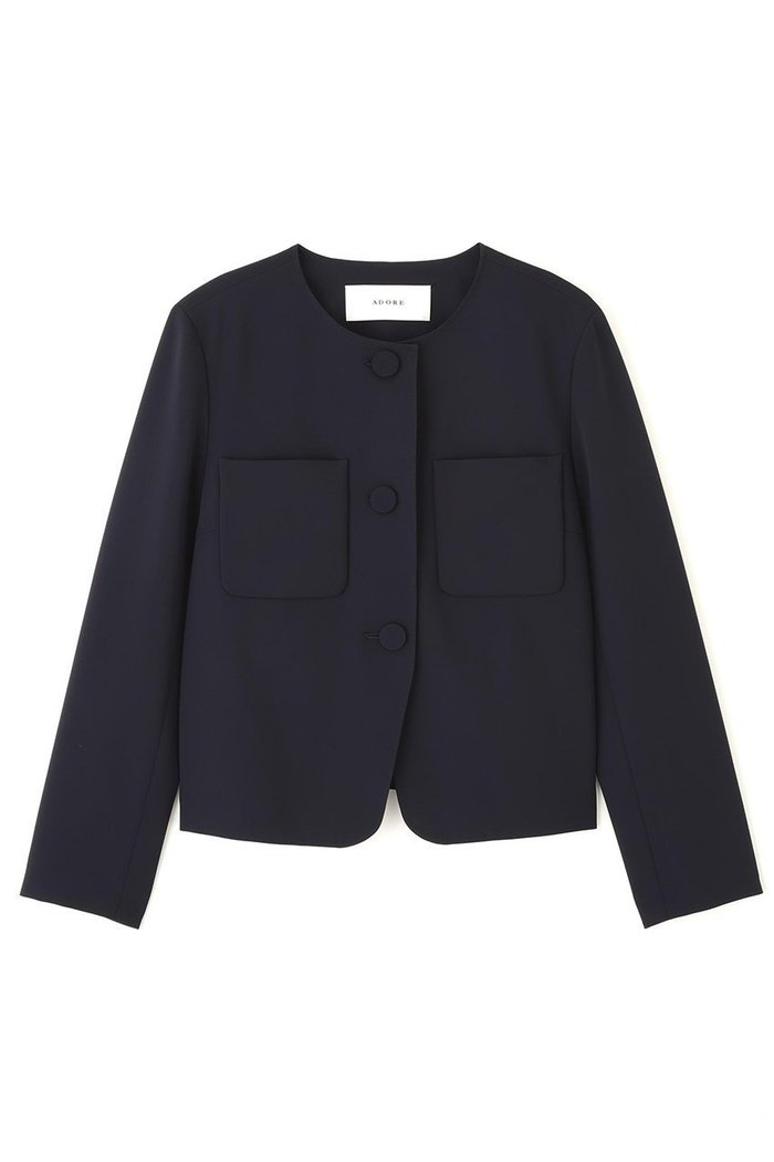 【アドーア/ADORE】のストレッチジョーゼットジャケット インテリア・キッズ・メンズ・レディースファッション・服の通販 founy(ファニー) https://founy.com/ ファッション Fashion レディースファッション Fashion for Women アウター Coat / Outerwear Collection レディースジャケット・軽アウター Jackets おすすめ Recommended / Our Picks ジャケット Jacket, Outerwear ジョーゼット Georgette, Semi-Sheer Fabric ストレッチ Stretch, Stretchy Fabric セットアップ Set-Up, Coordinated Outfit パッチ Patch, Appliqué フロント Front, Front Design ポケット Pocket, Pocket Detail 新作・新入荷 New Arrivals / New In |ID: prp329100004789310 ipo3291000000034754956