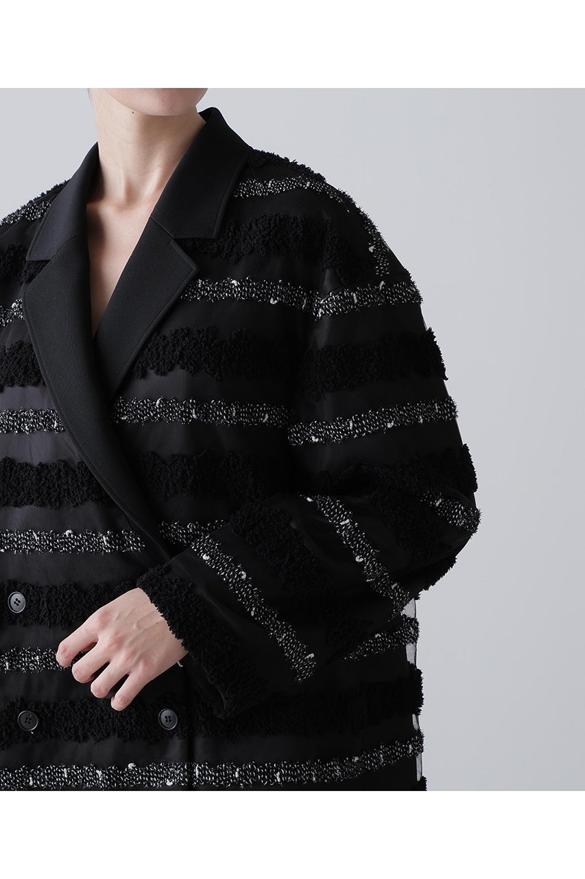 【アドーア/ADORE】のチャンキーテープボーダージャケット 人気、トレンドファッション・服の通販 founy(ファニー) 　ファッション　Fashion　レディースファッション　Fashion for Women　アウター　Coat / Outerwear Collection　レディースジャケット・軽アウター　Jackets　ジャケット　Jacket, Outerwear　ボーダー　Border, Stripe　新作・新入荷　New Arrivals / New In　無地　Plain, Solid Color　other-7|ID: prp329100004789311 ipo3291000000034754972