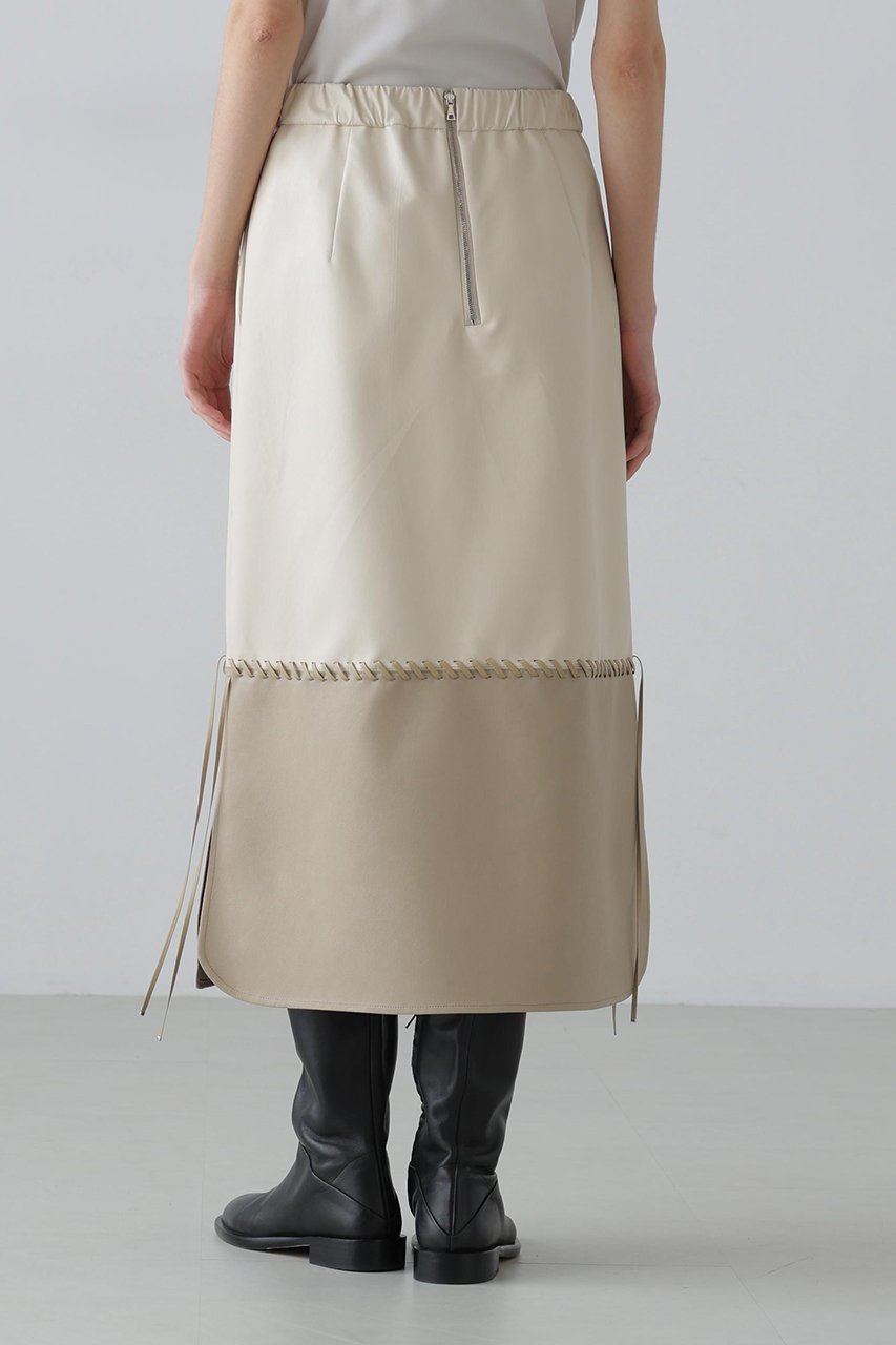 【アドーア/ADORE】のレースアップフェイクレザースカート 人気、トレンドファッション・服の通販 founy(ファニー) 　ファッション　Fashion　レディースファッション　Fashion for Women　スカート　Skirts　ロングスカート　Long Skirts / Maxi & Midi Skirts　おすすめ　Recommended / Our Picks　シンプル　Simple, Minimal　ジャケット　Jacket, Outerwear　ストレート　Straight, Straight Cut　セットアップ　Set-Up, Coordinated Outfit　ボンディング　Bonding, Bonded Fabric　ロング　Long, Long-Length　新作・新入荷　New Arrivals / New In　other-6|ID: prp329100004789316 ipo3291000000034755019