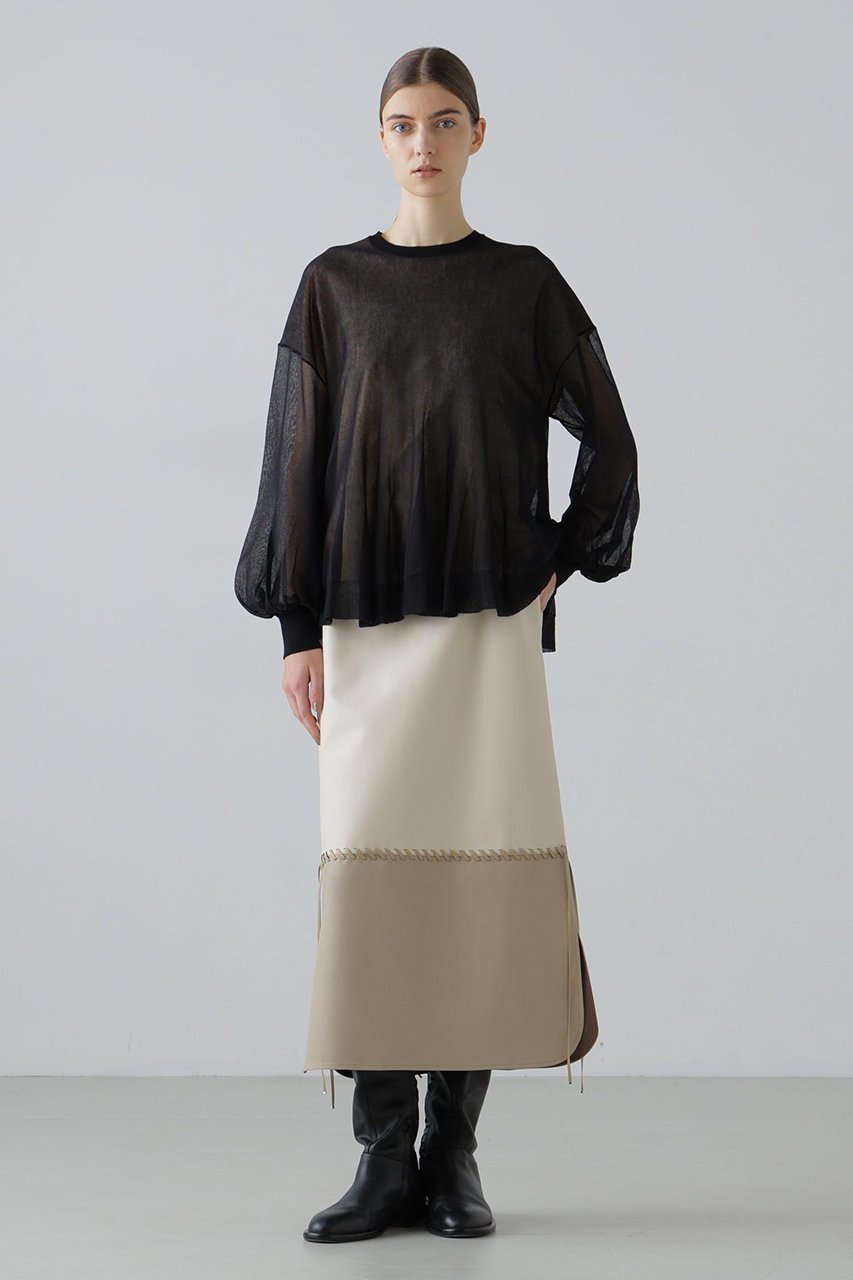 【アドーア/ADORE】のレースアップフェイクレザースカート 人気、トレンドファッション・服の通販 founy(ファニー) 　ファッション　Fashion　レディースファッション　Fashion for Women　スカート　Skirts　ロングスカート　Long Skirts / Maxi & Midi Skirts　おすすめ　Recommended / Our Picks　シンプル　Simple, Minimal　ジャケット　Jacket, Outerwear　ストレート　Straight, Straight Cut　セットアップ　Set-Up, Coordinated Outfit　ボンディング　Bonding, Bonded Fabric　ロング　Long, Long-Length　other-3|ID: prp329100004789316 ipo3291000000035974503