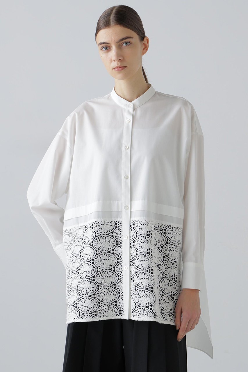 【アドーア/ADORE】のレーシーヘムブラウス 人気、トレンドファッション・服の通販 founy(ファニー) ファッション Fashion レディースファッション Fashion for Women トップス・カットソー Cut & Sew Tops シャツ・ブラウス・オフィスカジュアル Elegant Blouses & Button-Ups ケミカル Chemical, Chemical Wash シンプル Simple, Minimal スリーブ Sleeve, Long Sleeve / Short Sleeve タイプライター Typewriter Fabric, Crisp Cotton ボトム Bottoms, Lower Wear レース Lace, Lace Fabric ロング Long, Long-Length エレガント 上品 Elegant other-2|ID: prp329100004789318 ipo3291000000035730016