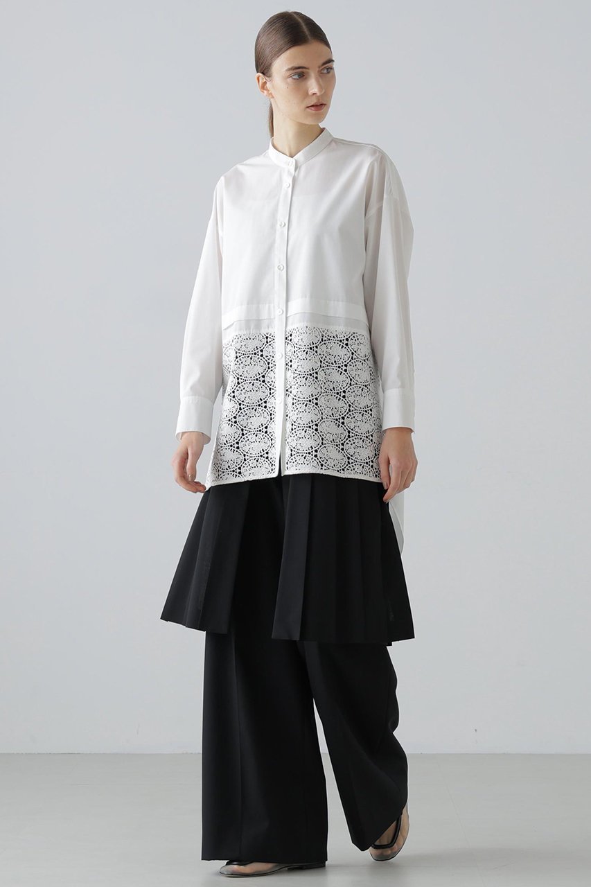 【アドーア/ADORE】のレーシーヘムブラウス 人気、トレンドファッション・服の通販 founy(ファニー) ファッション Fashion レディースファッション Fashion for Women トップス・カットソー Cut & Sew Tops シャツ・ブラウス・オフィスカジュアル Elegant Blouses & Button-Ups ケミカル Chemical, Chemical Wash シンプル Simple, Minimal スリーブ Sleeve, Long Sleeve / Short Sleeve タイプライター Typewriter Fabric, Crisp Cotton ボトム Bottoms, Lower Wear レース Lace, Lace Fabric ロング Long, Long-Length エレガント 上品 Elegant other-3|ID: prp329100004789318 ipo3291000000035730020