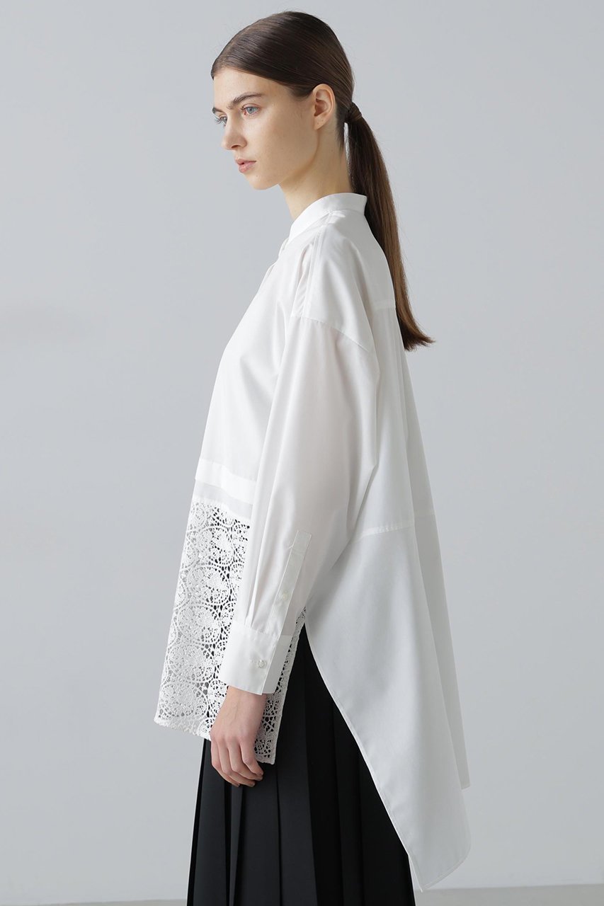 【アドーア/ADORE】のレーシーヘムブラウス 人気、トレンドファッション・服の通販 founy(ファニー) ファッション Fashion レディースファッション Fashion for Women トップス・カットソー Cut & Sew Tops シャツ・ブラウス・オフィスカジュアル Elegant Blouses & Button-Ups ケミカル Chemical, Chemical Wash シンプル Simple, Minimal スリーブ Sleeve, Long Sleeve / Short Sleeve タイプライター Typewriter Fabric, Crisp Cotton ボトム Bottoms, Lower Wear レース Lace, Lace Fabric ロング Long, Long-Length エレガント 上品 Elegant other-4|ID: prp329100004789318 ipo3291000000035730025