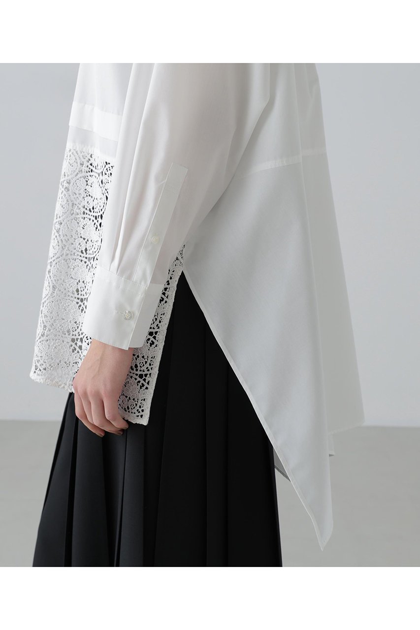 【アドーア/ADORE】のレーシーヘムブラウス 人気、トレンドファッション・服の通販 founy(ファニー) ファッション Fashion レディースファッション Fashion for Women トップス・カットソー Cut & Sew Tops シャツ・ブラウス・オフィスカジュアル Elegant Blouses & Button-Ups ケミカル Chemical, Chemical Wash シンプル Simple, Minimal スリーブ Sleeve, Long Sleeve / Short Sleeve タイプライター Typewriter Fabric, Crisp Cotton ボトム Bottoms, Lower Wear レース Lace, Lace Fabric ロング Long, Long-Length エレガント 上品 Elegant other-8|ID: prp329100004789318 ipo3291000000035730038