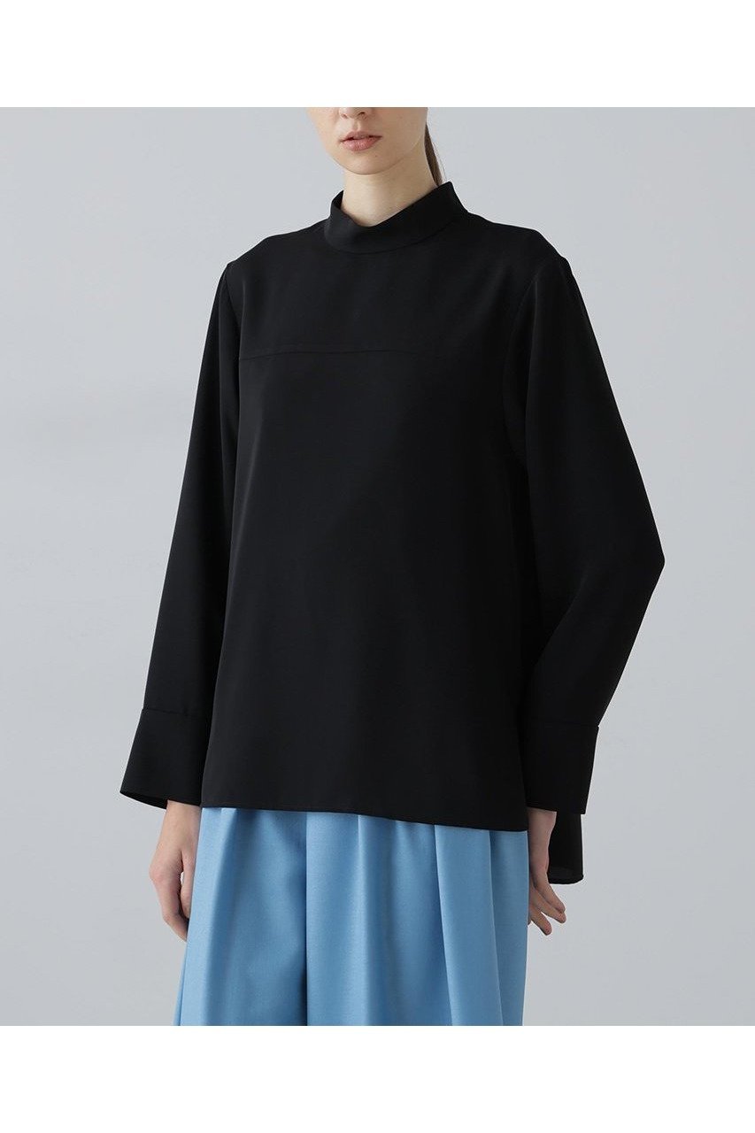 【アドーア/ADORE】のクリアジョーゼットブラウス インテリア・キッズ・メンズ・レディースファッション・服の通販 founy(ファニー) 　ファッション　Fashion　レディースファッション　Fashion for Women　トップス・カットソー　Cut & Sew Tops　シャツ・ブラウス・オフィスカジュアル　Elegant Blouses & Button-Ups　インナー　Innerwear　シンプル　Simple, Minimal　ジョーゼット　Georgette, Semi-Sheer Fabric　スリーブ　Sleeve, Long Sleeve / Short Sleeve　ドレープ　Drape, Draping Fabric　ロング　Long, Long-Length　ブラック|ID: prp329100004789319 ipo3291000000034755048