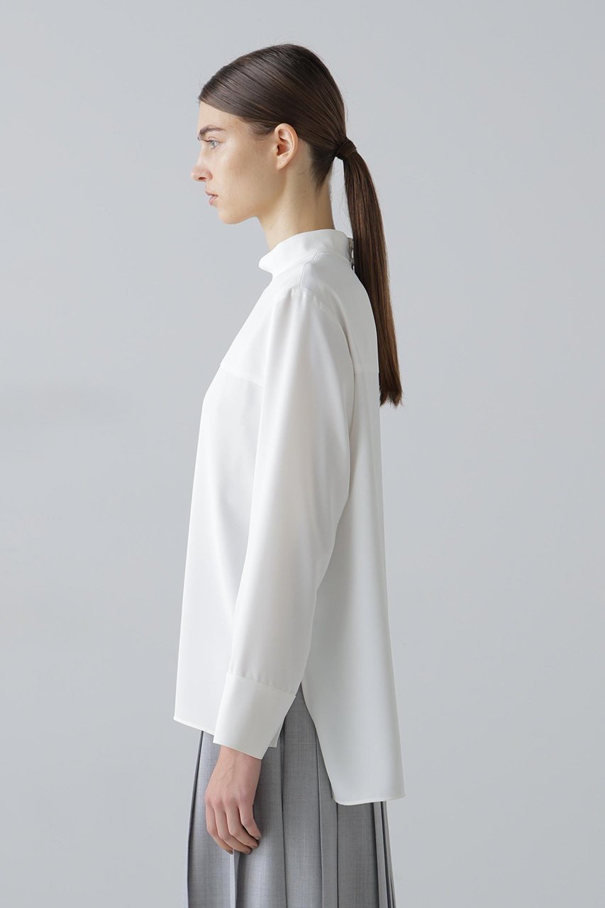 【アドーア/ADORE】のクリアジョーゼットブラウス 人気、トレンドファッション・服の通販 founy(ファニー) 　ファッション　Fashion　レディースファッション　Fashion for Women　トップス・カットソー　Cut & Sew Tops　シャツ・ブラウス・オフィスカジュアル　Elegant Blouses & Button-Ups　インナー　Innerwear　シンプル　Simple, Minimal　ジョーゼット　Georgette, Semi-Sheer Fabric　スリーブ　Sleeve, Long Sleeve / Short Sleeve　ドレープ　Drape, Draping Fabric　ロング　Long, Long-Length　other-3|ID: prp329100004789319 ipo3291000000034755051