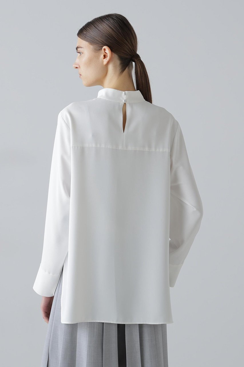 【アドーア/ADORE】のクリアジョーゼットブラウス 人気、トレンドファッション・服の通販 founy(ファニー) 　ファッション　Fashion　レディースファッション　Fashion for Women　トップス・カットソー　Cut & Sew Tops　シャツ・ブラウス・オフィスカジュアル　Elegant Blouses & Button-Ups　インナー　Innerwear　シンプル　Simple, Minimal　ジョーゼット　Georgette, Semi-Sheer Fabric　スリーブ　Sleeve, Long Sleeve / Short Sleeve　ドレープ　Drape, Draping Fabric　ロング　Long, Long-Length　other-4|ID: prp329100004789319 ipo3291000000034755052