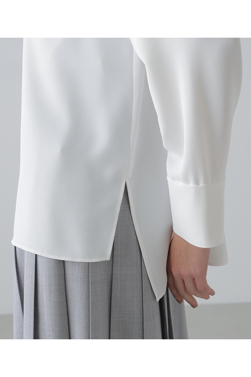 【アドーア/ADORE】のクリアジョーゼットブラウス 人気、トレンドファッション・服の通販 founy(ファニー) 　ファッション　Fashion　レディースファッション　Fashion for Women　トップス・カットソー　Cut & Sew Tops　シャツ・ブラウス・オフィスカジュアル　Elegant Blouses & Button-Ups　インナー　Innerwear　シンプル　Simple, Minimal　ジョーゼット　Georgette, Semi-Sheer Fabric　スリーブ　Sleeve, Long Sleeve / Short Sleeve　ドレープ　Drape, Draping Fabric　ロング　Long, Long-Length　other-7|ID: prp329100004789319 ipo3291000000034755055