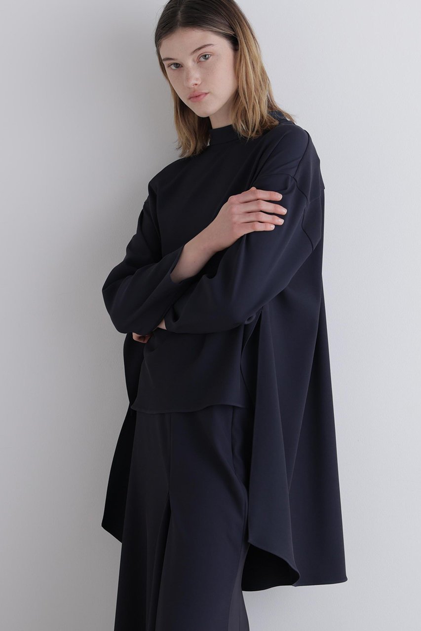 【ル フィル/LE PHIL】の2WAYツイルロングスリーブブラウス 人気、トレンドファッション・服の通販 founy(ファニー) ファッション Fashion レディースファッション Fashion for Women トップス・カットソー Cut & Sew Tops シャツ・ブラウス・オフィスカジュアル Elegant Blouses & Button-Ups シンプル Simple, Minimal スタンド Stand Collar, Upright Stand ストレッチ Stretch, Stretchy Fabric スリーブ Sleeve, Long Sleeve / Short Sleeve ツイル Twist, Twisted Detail ドレープ Drape, Draping Fabric ロング Long, Long-Length エレガント 上品 Elegant 新作・新入荷 New Arrivals / New In 長袖 Long Sleeve, Full Sleeve other-4|ID: prp329100004789321 ipo3291000000034755075