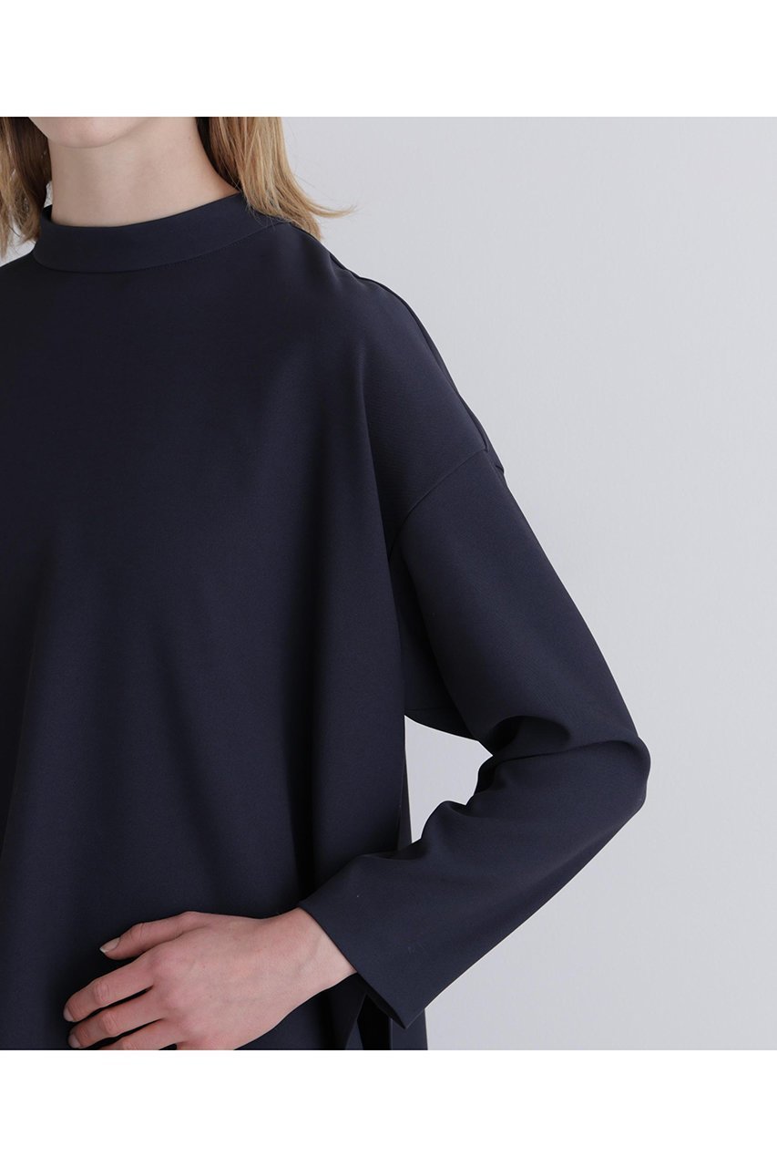 【ル フィル/LE PHIL】の2WAYツイルロングスリーブブラウス 人気、トレンドファッション・服の通販 founy(ファニー) 　ファッション　Fashion　レディースファッション　Fashion for Women　トップス・カットソー　Cut & Sew Tops　シャツ・ブラウス・オフィスカジュアル　Elegant Blouses & Button-Ups　シンプル　Simple, Minimal　スタンド　Stand Collar, Upright Stand　ストレッチ　Stretch, Stretchy Fabric　スリーブ　Sleeve, Long Sleeve / Short Sleeve　ツイル　Twist, Twisted Detail　ドレープ　Drape, Draping Fabric　ロング　Long, Long-Length　エレガント 上品　Elegant　長袖　Long Sleeve, Full Sleeve　other-8|ID: prp329100004789321 ipo3291000000035974549