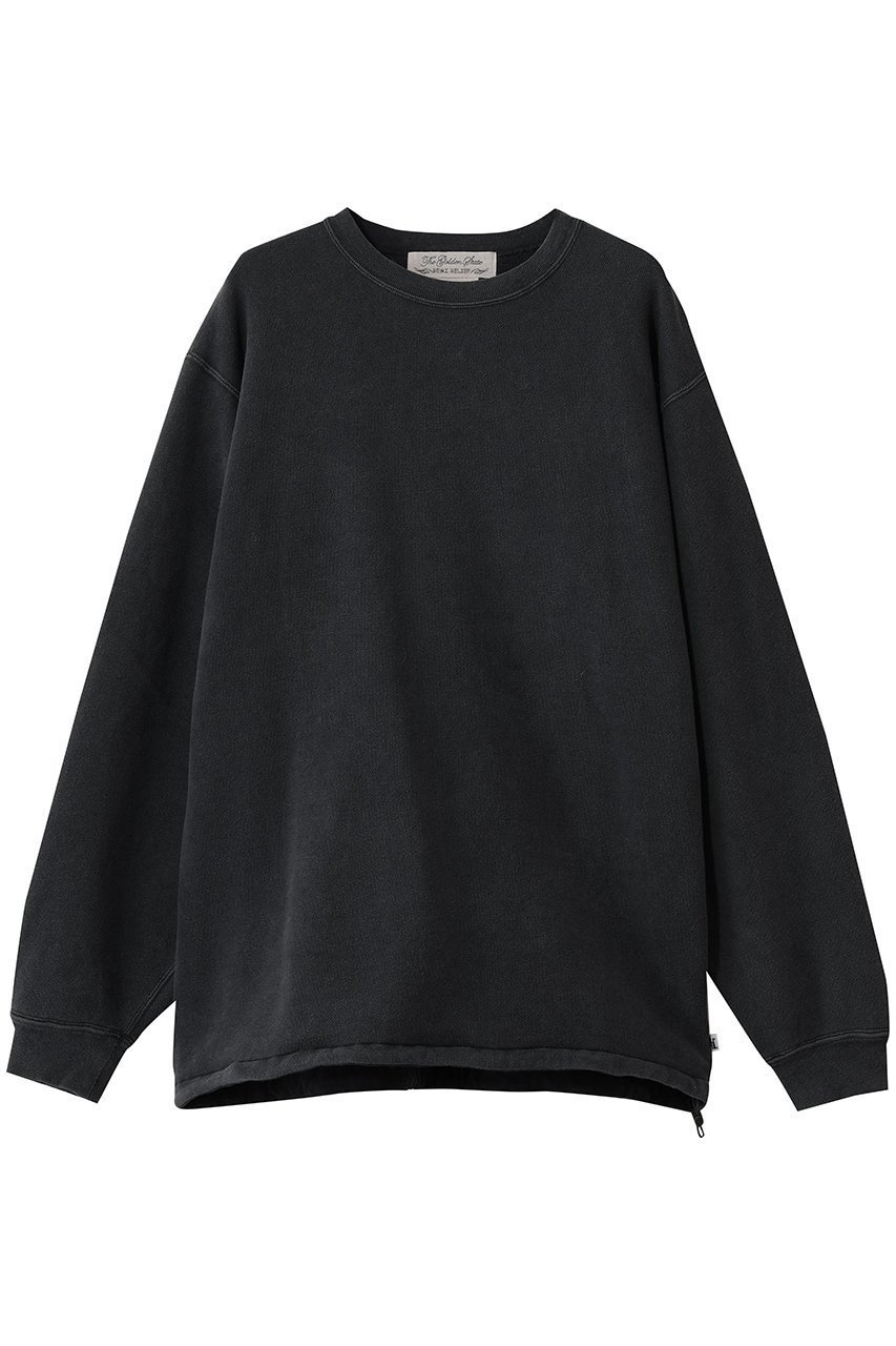 【ハー/HER.】のREMI RELIEF 別注 スウェットクルー インテリア・キッズ・メンズ・レディースファッション・服の通販 founy(ファニー) 　ファッション　Fashion　レディースファッション　Fashion for Women　トップス・カットソー　Cut & Sew Tops　シャツ・ブラウス・オフィスカジュアル　Elegant Blouses & Button-Ups　レディースパーカー・カジュアルフーディー　Casual Hoodies & Sweatshirts　ロングTシャツ・Tシャツ　Longline T-Shirts & Tees　スウェット・クルーネックトップス　Sweatshirts & Crewnecks / Relaxed Fit Sweat Tops　カットソー・ベーシックTシャツ　Cut-and-Sewn Tops / Stretch Tees & Basics　別注　Limited Edition, Custom Order　新作・新入荷　New Arrivals / New In　ブラック|ID: prp329100004789325 ipo3291000000034755118