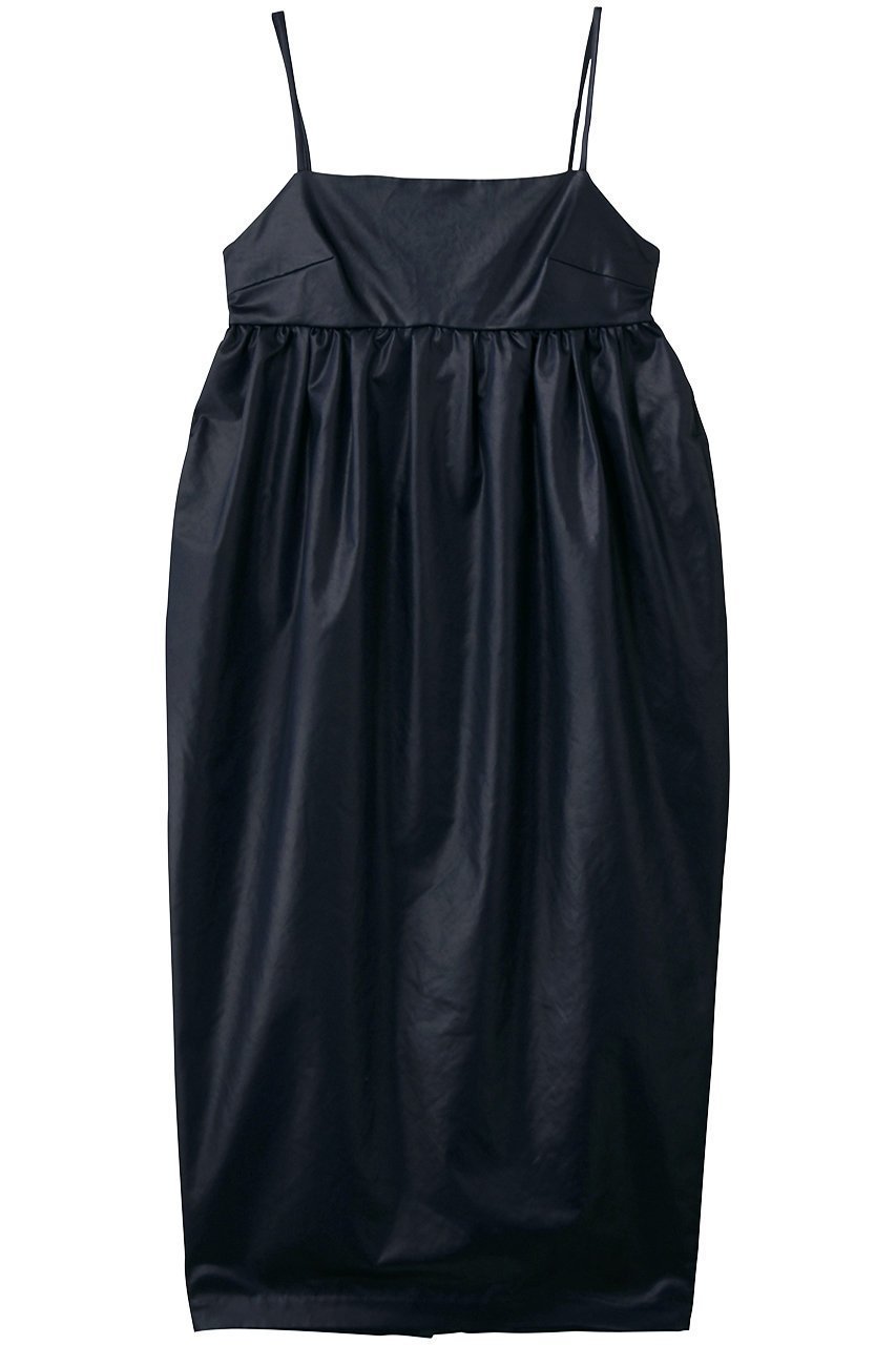 【ハー/HER.】のコクーンワンピース インテリア・キッズ・メンズ・レディースファッション・服の通販 founy(ファニー) 　ファッション　Fashion　レディースファッション　Fashion for Women　ワンピース　Dresses　チュニック　Tunic Tops & Dresses　サテン　Satin, Glossy Fabric　チュニック　Tunic, Long Top　ロング　Long, Long-Length　再入荷　Restock / Back in Stock　ネイビー|ID: prp329100004789329 ipo3291000000036068639