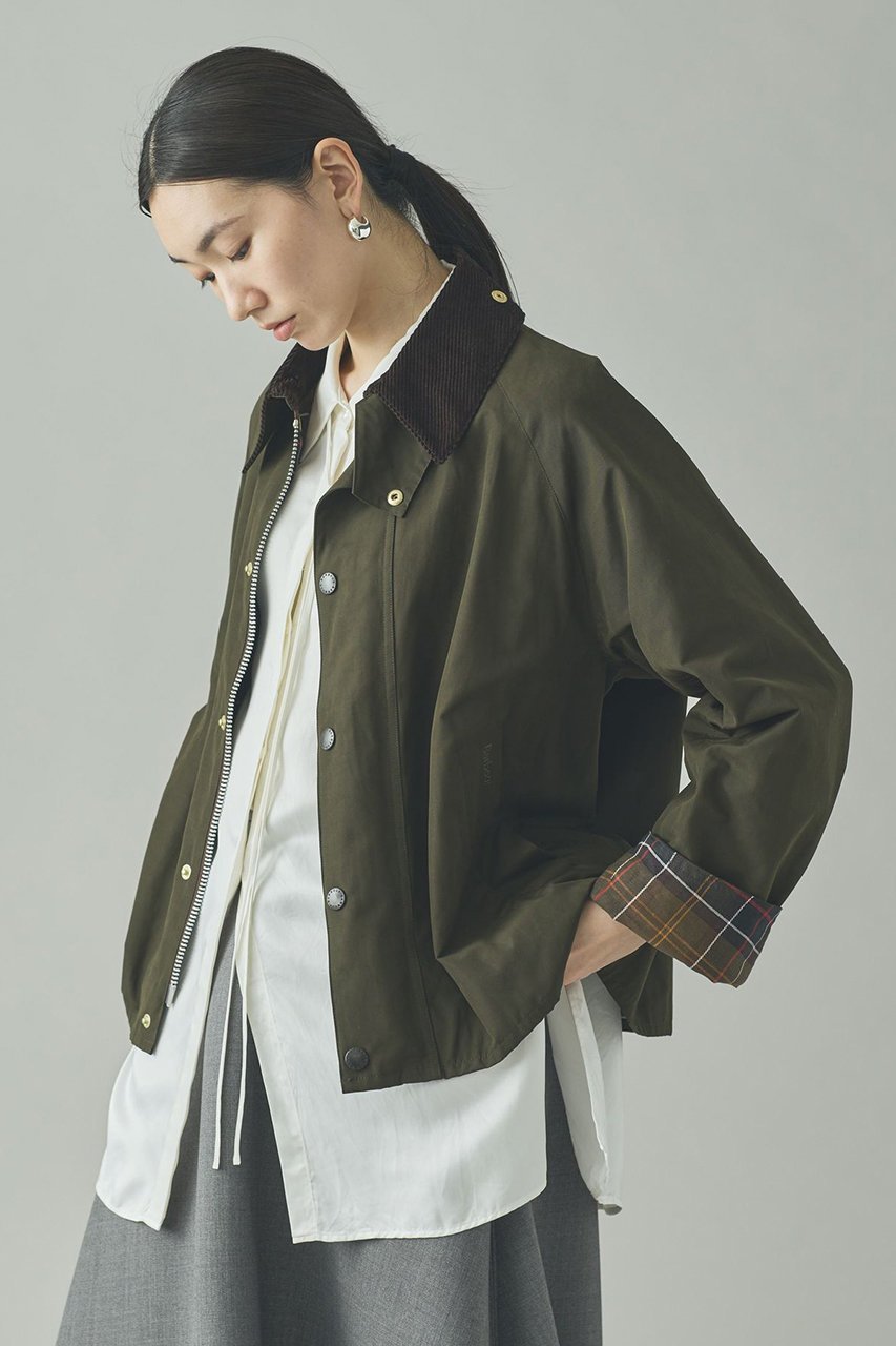 【カレンソロジー/Curensology】の〈Barbour〉Curensology Exclusive Jacket インテリア・キッズ・メンズ・レディースファッション・服の通販 founy(ファニー) 　ファッション　Fashion　レディースファッション　Fashion for Women　アウター　Coat / Outerwear Collection　レディースジャケット・軽アウター　Jackets　アウトドア　Outdoor Clothing　アクセサリー　Fashion Accessories　インナー　Innerwear　ヴィンテージ　Vintage Style　春　Spring　ショート　Short, Short Length　シルバー　Silver, Metallic Silver　ジャケット　Jacket, Outerwear　スタンダード　Standard, Basic　スペシャル　Special, Limited Edition　定番　Standard, Basic Item　人気　Popular, Best Seller　ピーチ　Peach, Soft Touch　フィット　Fit, Slim Fit　別注　Limited Edition, Custom Order　ミックス　Mix, Mixed Style　ロング　Long, Long-Length　ロールアップ　Roll-Up, Cuffed Hem　ワイド　Wide, Wide Fit　A/W・秋冬　Autumn/Winter　エレガント 上品　Elegant　新作・新入荷　New Arrivals / New In　カーキ|ID: prp329100004789331 ipo3291000000034755169
