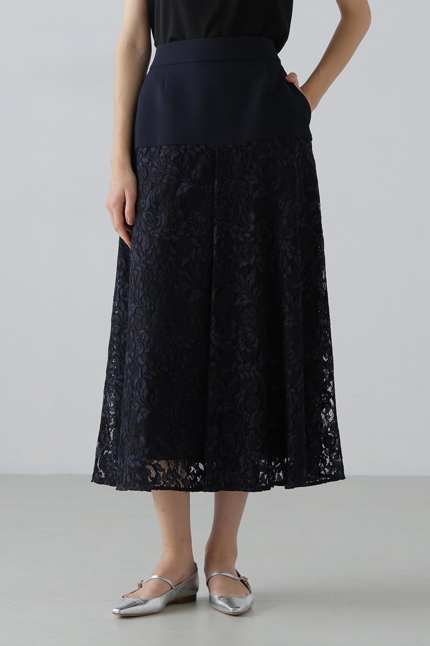 【アドーア/ADORE】のストレッチジョーゼットスカート 人気、トレンドファッション・服の通販 founy(ファニー) 　ファッション　Fashion　レディースファッション　Fashion for Women　スカート　Skirts　ロングスカート　Long Skirts / Maxi & Midi Skirts　エレガント 上品　Elegant　ジョーゼット　Georgette, Semi-Sheer Fabric　ストレッチ　Stretch, Stretchy Fabric　モチーフ　Motif, Design Theme　レース　Lace, Lace Fabric　ロング　Long, Long-Length　新作・新入荷　New Arrivals / New In　other-5|ID: prp329100004789332 ipo3291000000034755191