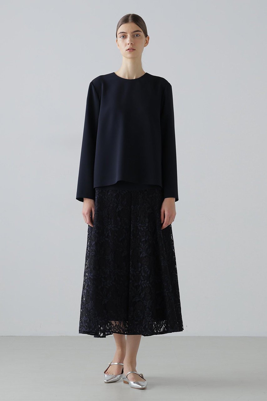 【アドーア/ADORE】のストレッチジョーゼットスカート 人気、トレンドファッション・服の通販 founy(ファニー) 　ファッション　Fashion　レディースファッション　Fashion for Women　スカート　Skirts　ロングスカート　Long Skirts / Maxi & Midi Skirts　エレガント 上品　Elegant　ジョーゼット　Georgette, Semi-Sheer Fabric　ストレッチ　Stretch, Stretchy Fabric　モチーフ　Motif, Design Theme　レース　Lace, Lace Fabric　ロング　Long, Long-Length　other-2|ID: prp329100004789332 ipo3291000000035974579