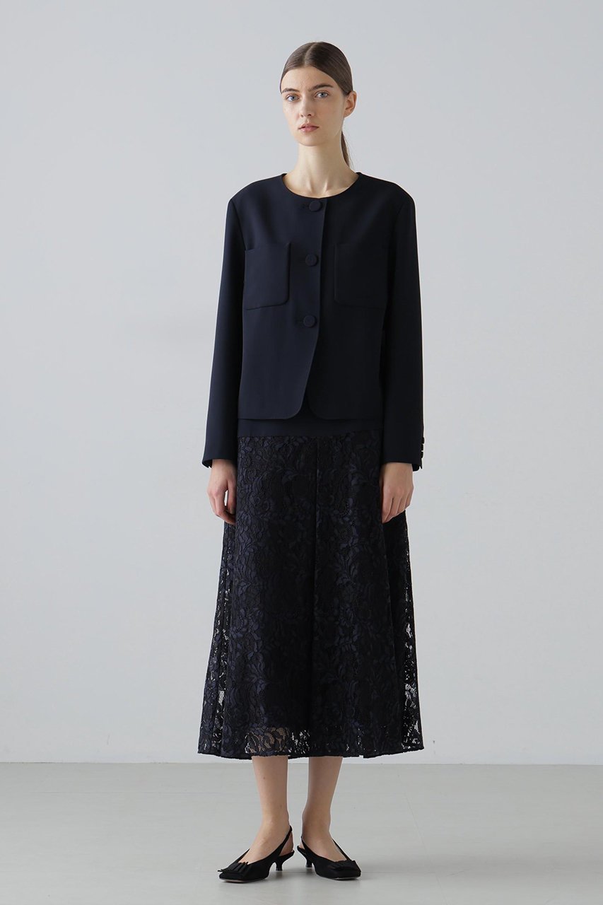 【アドーア/ADORE】のストレッチジョーゼットスカート 人気、トレンドファッション・服の通販 founy(ファニー) 　ファッション　Fashion　レディースファッション　Fashion for Women　スカート　Skirts　ロングスカート　Long Skirts / Maxi & Midi Skirts　エレガント 上品　Elegant　ジョーゼット　Georgette, Semi-Sheer Fabric　ストレッチ　Stretch, Stretchy Fabric　モチーフ　Motif, Design Theme　レース　Lace, Lace Fabric　ロング　Long, Long-Length　other-3|ID: prp329100004789332 ipo3291000000035974580