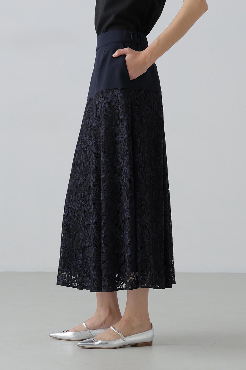 【アドーア/ADORE】のストレッチジョーゼットスカート 人気、トレンドファッション・服の通販 founy(ファニー) 　ファッション　Fashion　レディースファッション　Fashion for Women　スカート　Skirts　ロングスカート　Long Skirts / Maxi & Midi Skirts　エレガント 上品　Elegant　ジョーゼット　Georgette, Semi-Sheer Fabric　ストレッチ　Stretch, Stretchy Fabric　モチーフ　Motif, Design Theme　レース　Lace, Lace Fabric　ロング　Long, Long-Length　other-6|ID: prp329100004789332 ipo3291000000035974583