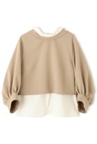 【アドーア/ADORE】のレイヤードカラーブラウス 人気、トレンドファッション・服の通販 founy(ファニー) ファッション Fashion レディースファッション Fashion for Women トップス・カットソー Cut & Sew Tops シャツ・ブラウス・オフィスカジュアル Elegant Blouses & Button-Ups ストレッチ Stretch, Stretchy Fabric スリーブ Sleeve, Long Sleeve / Short Sleeve ツイル Twist, Twisted Detail バランス Balance, Style Balance ブロード Broadcloth, Fine Cotton ロング Long, Long-Length 新作・新入荷 New Arrivals / New In thumbnail ベージュ|ID: prp329100004789334 ipo3291000000034755202