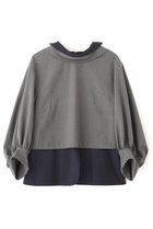 【アドーア/ADORE】のレイヤードカラーブラウス 人気、トレンドファッション・服の通販 founy(ファニー) ファッション Fashion レディースファッション Fashion for Women トップス・カットソー Cut & Sew Tops シャツ・ブラウス・オフィスカジュアル Elegant Blouses & Button-Ups ストレッチ Stretch, Stretchy Fabric スリーブ Sleeve, Long Sleeve / Short Sleeve ツイル Twist, Twisted Detail バランス Balance, Style Balance ブロード Broadcloth, Fine Cotton ロング Long, Long-Length thumbnail グレー|ID: prp329100004789334 ipo3291000000036068657