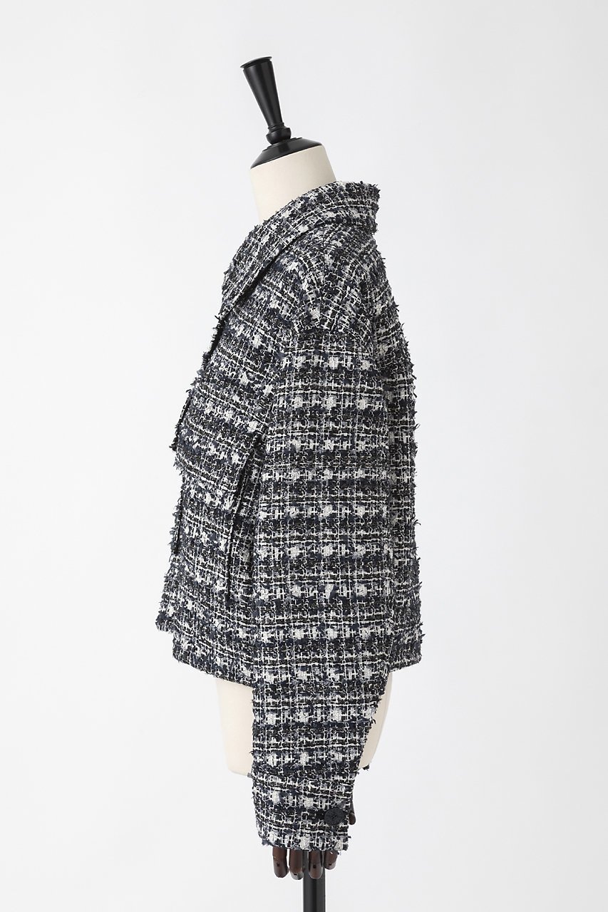 【オーヴィル/EAUVIRE】のミックスツイードジャケット 人気、トレンドファッション・服の通販 founy(ファニー) 　ファッション　Fashion　レディースファッション　Fashion for Women　アウター　Coat / Outerwear Collection　レディースジャケット・軽アウター　Jackets　2026年　2026　コイン　Coin, Coin Design　ジャケット　Jacket, Outerwear　ツイード　Twill, Twill Weave　デニム　Denim, Jeans Material　バランス　Balance, Style Balance　フラップ　Flap, Flap Pocket　ポケット　Pocket, Pocket Detail　ミックス　Mix, Mixed Style　エレガント 上品　Elegant　再入荷　Restock / Back in Stock　夏　Summer　日本製　Made In Japan　春　Spring　S/S・春夏　SS, Spring/Summer, Warm Season　other-2|ID: prp329100004789392 ipo3291000000035681067
