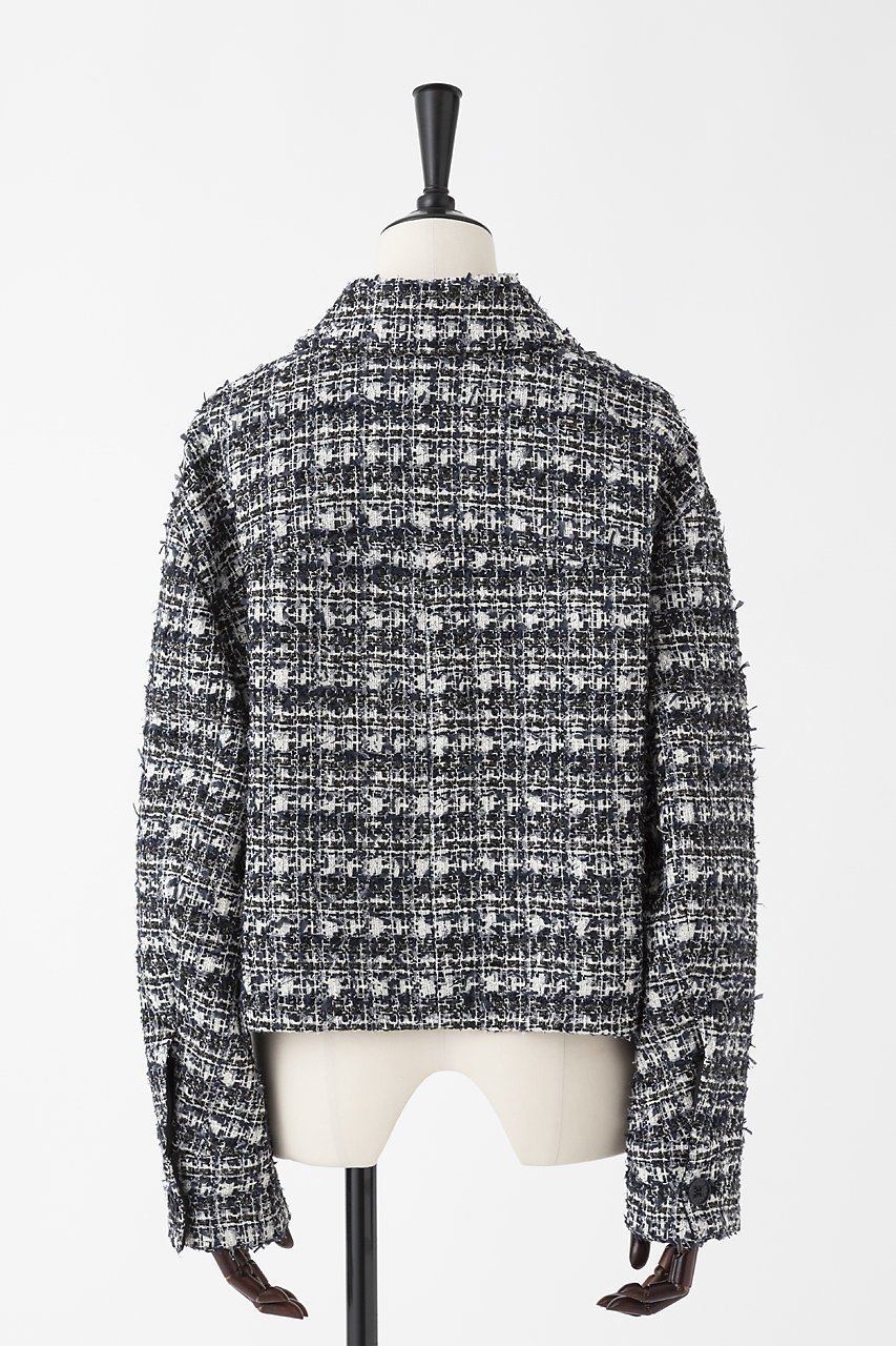 【オーヴィル/EAUVIRE】のミックスツイードジャケット 人気、トレンドファッション・服の通販 founy(ファニー) 　ファッション　Fashion　レディースファッション　Fashion for Women　アウター　Coat / Outerwear Collection　レディースジャケット・軽アウター　Jackets　2026年　2026　コイン　Coin, Coin Design　ジャケット　Jacket, Outerwear　ツイード　Twill, Twill Weave　デニム　Denim, Jeans Material　バランス　Balance, Style Balance　フラップ　Flap, Flap Pocket　ポケット　Pocket, Pocket Detail　ミックス　Mix, Mixed Style　エレガント 上品　Elegant　再入荷　Restock / Back in Stock　夏　Summer　日本製　Made In Japan　春　Spring　S/S・春夏　SS, Spring/Summer, Warm Season　other-3|ID: prp329100004789392 ipo3291000000035681068