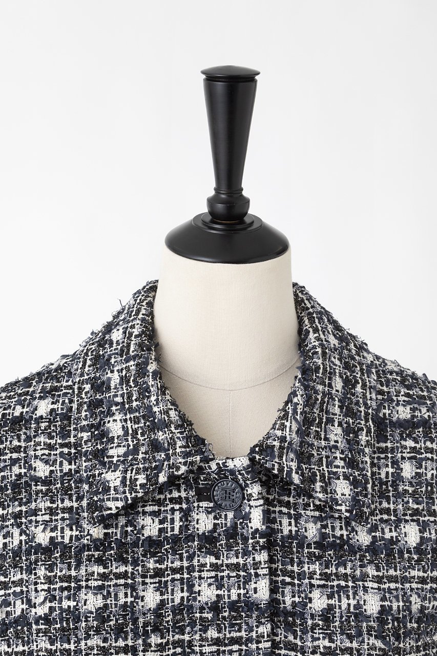 【オーヴィル/EAUVIRE】のミックスツイードジャケット 人気、トレンドファッション・服の通販 founy(ファニー) 　ファッション　Fashion　レディースファッション　Fashion for Women　アウター　Coat / Outerwear Collection　レディースジャケット・軽アウター　Jackets　2026年　2026　コイン　Coin, Coin Design　ジャケット　Jacket, Outerwear　ツイード　Twill, Twill Weave　デニム　Denim, Jeans Material　バランス　Balance, Style Balance　フラップ　Flap, Flap Pocket　ポケット　Pocket, Pocket Detail　ミックス　Mix, Mixed Style　エレガント 上品　Elegant　再入荷　Restock / Back in Stock　夏　Summer　日本製　Made In Japan　春　Spring　S/S・春夏　SS, Spring/Summer, Warm Season　other-4|ID: prp329100004789392 ipo3291000000035681069