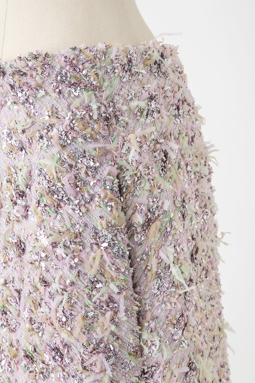 【オーヴィル/EAUVIRE】のリボンツイードスカート 人気、トレンドファッション・服の通販 founy(ファニー) 　ファッション　Fashion　レディースファッション　Fashion for Women　スカート　Skirts　2026年　2026　おすすめ　Recommended / Our Picks　サマー　Summer, Summer Style　シンプル　Simple, Minimal　ジャカード／ジャガード　Jacquard, Woven Pattern　ツイード　Twill, Twill Weave　リボン　Ribbon, Bow　エレガント 上品　Elegant　台形　A-Line, Trapezoid Shape　夏　Summer　春　Spring　S/S・春夏　SS, Spring/Summer, Warm Season　other-5|ID: prp329100004789397 ipo3291000000034755675