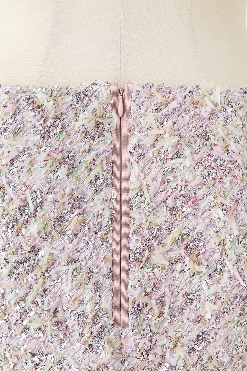 【オーヴィル/EAUVIRE】のリボンツイードスカート 人気、トレンドファッション・服の通販 founy(ファニー) 　ファッション　Fashion　レディースファッション　Fashion for Women　スカート　Skirts　おすすめ　Recommended / Our Picks　サマー　Summer, Summer Style　シンプル　Simple, Minimal　ジャカード／ジャガード　Jacquard, Woven Pattern　ツイード　Twill, Twill Weave　リボン　Ribbon, Bow　エレガント 上品　Elegant　台形　A-Line, Trapezoid Shape　other-6|ID: prp329100004789397 ipo3291000000036803831