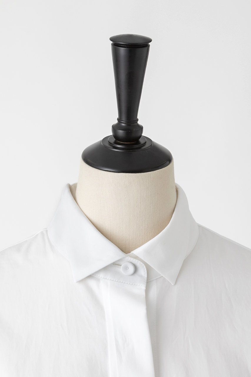 【オーヴィル/EAUVIRE】のウィングカラーシャツ 人気、トレンドファッション・服の通販 founy(ファニー) 　ファッション　Fashion　レディースファッション　Fashion for Women　トップス・カットソー　Cut & Sew Tops　シャツ・ブラウス・オフィスカジュアル　Elegant Blouses & Button-Ups　2026年　2026　サテン　Satin, Glossy Fabric　スリーブ　Sleeve, Long Sleeve / Short Sleeve　ロング　Long, Long-Length　夏　Summer　日本製　Made In Japan　春　Spring　S/S・春夏　SS, Spring/Summer, Warm Season　other-4|ID: prp329100004789400 ipo3291000000035730393