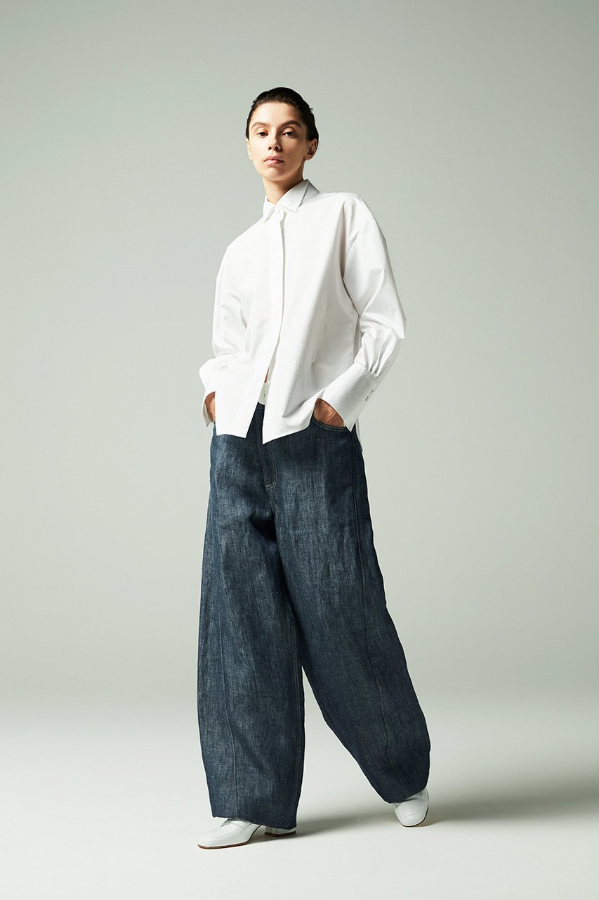 【オーヴィル/EAUVIRE】のウィングカラーシャツ 人気、トレンドファッション・服の通販 founy(ファニー) 　ファッション　Fashion　レディースファッション　Fashion for Women　トップス・カットソー　Cut & Sew Tops　シャツ・ブラウス・オフィスカジュアル　Elegant Blouses & Button-Ups　2026年　2026　サテン　Satin, Glossy Fabric　スリーブ　Sleeve, Long Sleeve / Short Sleeve　ロング　Long, Long-Length　夏　Summer　日本製　Made In Japan　春　Spring　S/S・春夏　SS, Spring/Summer, Warm Season　other-7|ID: prp329100004789400 ipo3291000000035730403