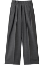 【エステータ/esteta】の【大きいサイズ】ウールトロドライストレッチ タックワイドパンツ スレートグレー|ID: prp329100004789436 ipo3291000000034756098