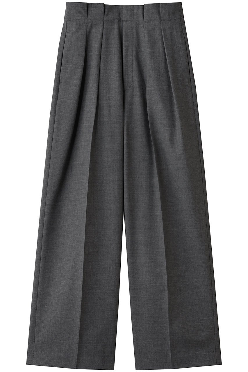 【エステータ/esteta】の【大きいサイズ】ウールトロドライストレッチ タックワイドパンツ インテリア・キッズ・メンズ・レディースファッション・服の通販 founy(ファニー) 　ファッション　Fashion　レディースファッション　Fashion for Women　パンツ　Pants & Trousers　シンプル　Simple, Minimal　ストレート　Straight, Straight Cut　センター　Center, Center Line　ワイド　Wide, Wide Fit　エレガント 上品　Elegant　スレートグレー|ID: prp329100004789436 ipo3291000000034756098